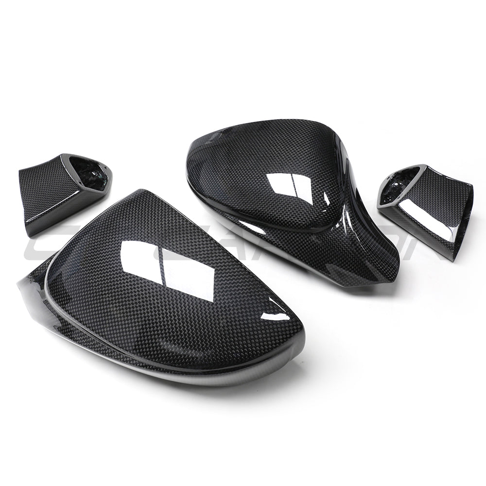 FERRARI 458 & 488 FULL CARBON FIBRE MIRRORS-Mirrors-CT CARBON-CT Carbon - High-quality carbon fiber and gloss black aerodynamic parts for premium sports and luxury vehicles.