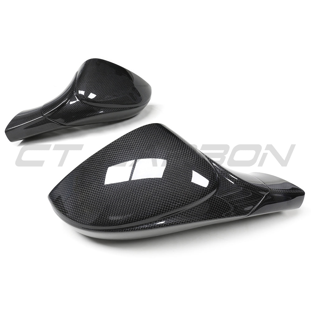 FERRARI 458 & 488 FULL CARBON FIBRE MIRRORS-Mirrors-CT CARBON-CT Carbon - High-quality carbon fiber and gloss black aerodynamic parts for premium sports and luxury vehicles.