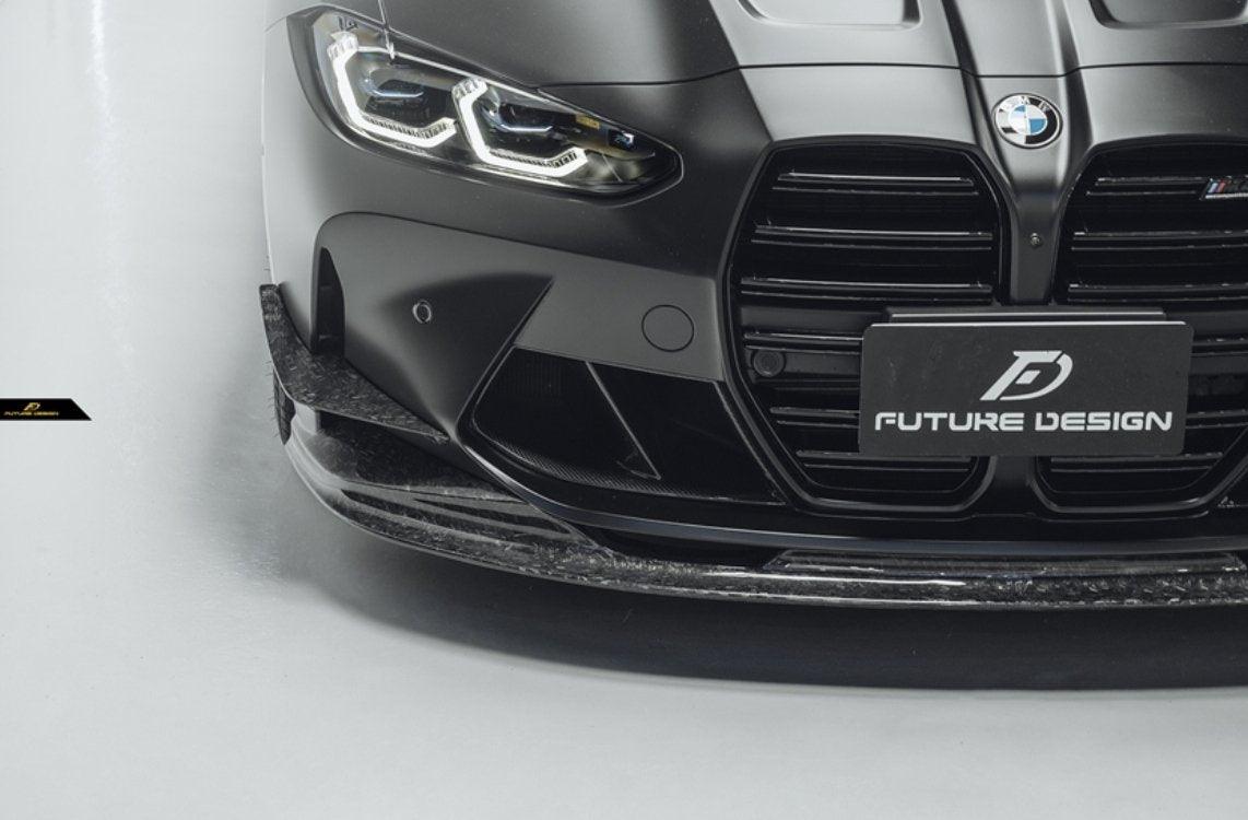 Future Design FD Carbon Fiber Front Bumper Canards for M3 G80 & M4 G82 G83 - Performance SpeedShop