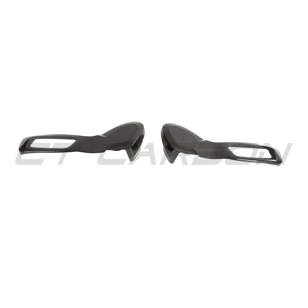 BMW GXX/F9X/G42 CARBON FIBRE SEAT CONTROL COVERS-Accessories-CT CARBON-CT Carbon - High-quality carbon fiber and gloss black aerodynamic parts for premium sports and luxury vehicles.