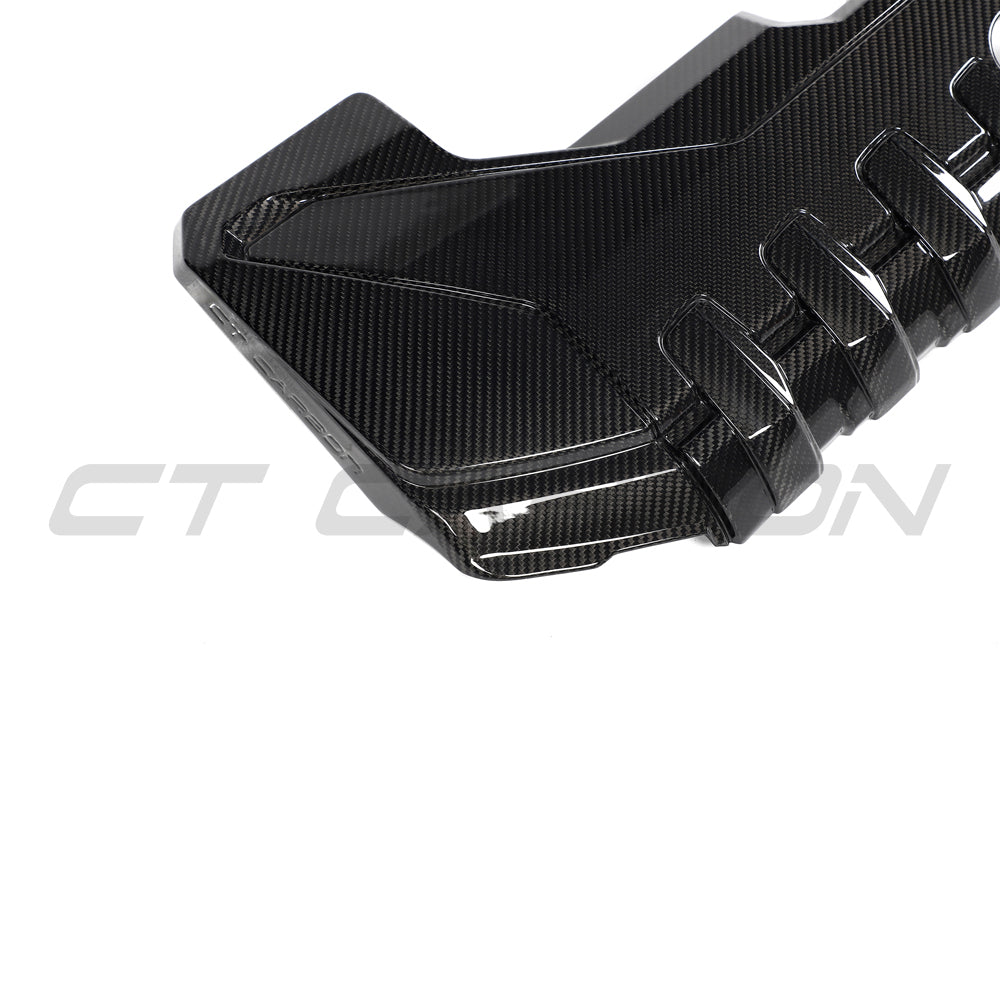 AUDI RS3 8Y 2020+ CARBON FIBRE ENGINE COVER-Accessories-CT CARBON-CT Carbon - High-quality carbon fiber and gloss black aerodynamic parts for premium sports and luxury vehicles.