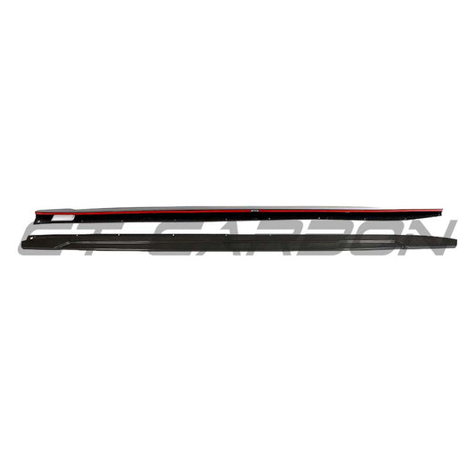 BMW F97/G01/G08 X3/X3M/IX3 & G02/F98 X4/X4M LCI 2021+ DRY CARBON FIBRE SIDE SKIRTS - V1