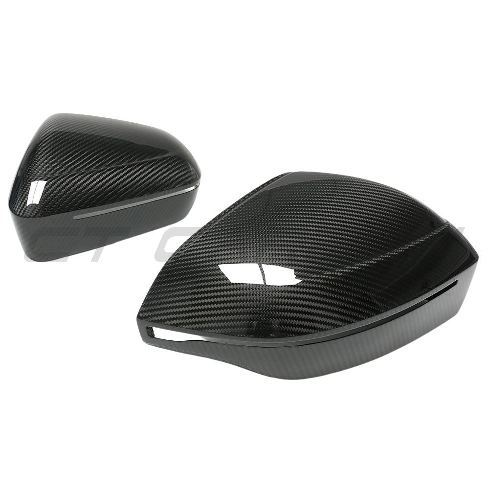 BMW M5 G90, 5 SERIES & i5 M60 G60 PRE-PREG CARBON FIBRE MIRRORS V2 - LHD-Accessories-CT CARBON-CT Carbon - High-quality carbon fiber and gloss black aerodynamic parts for premium sports and luxury vehicles.