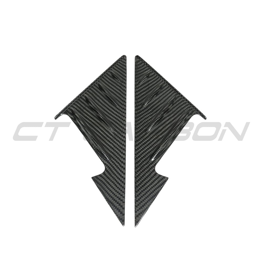 BMW M4 G82/G83 CARBON FIBRE MIRROR PILLAR TRIM-Accessories-CT CARBON-CT Carbon - High-quality carbon fiber and gloss black aerodynamic parts for premium sports and luxury vehicles.