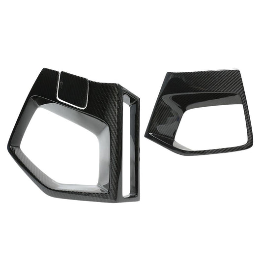 BMW X3M/X4M F97/F98 LCI 2022+ CARBON FIBRE FRONT BUMPER MIDDLE TRIM-Accessories-CT CARBON-CT Carbon - High-quality carbon fiber and gloss black aerodynamic parts for premium sports and luxury vehicles.