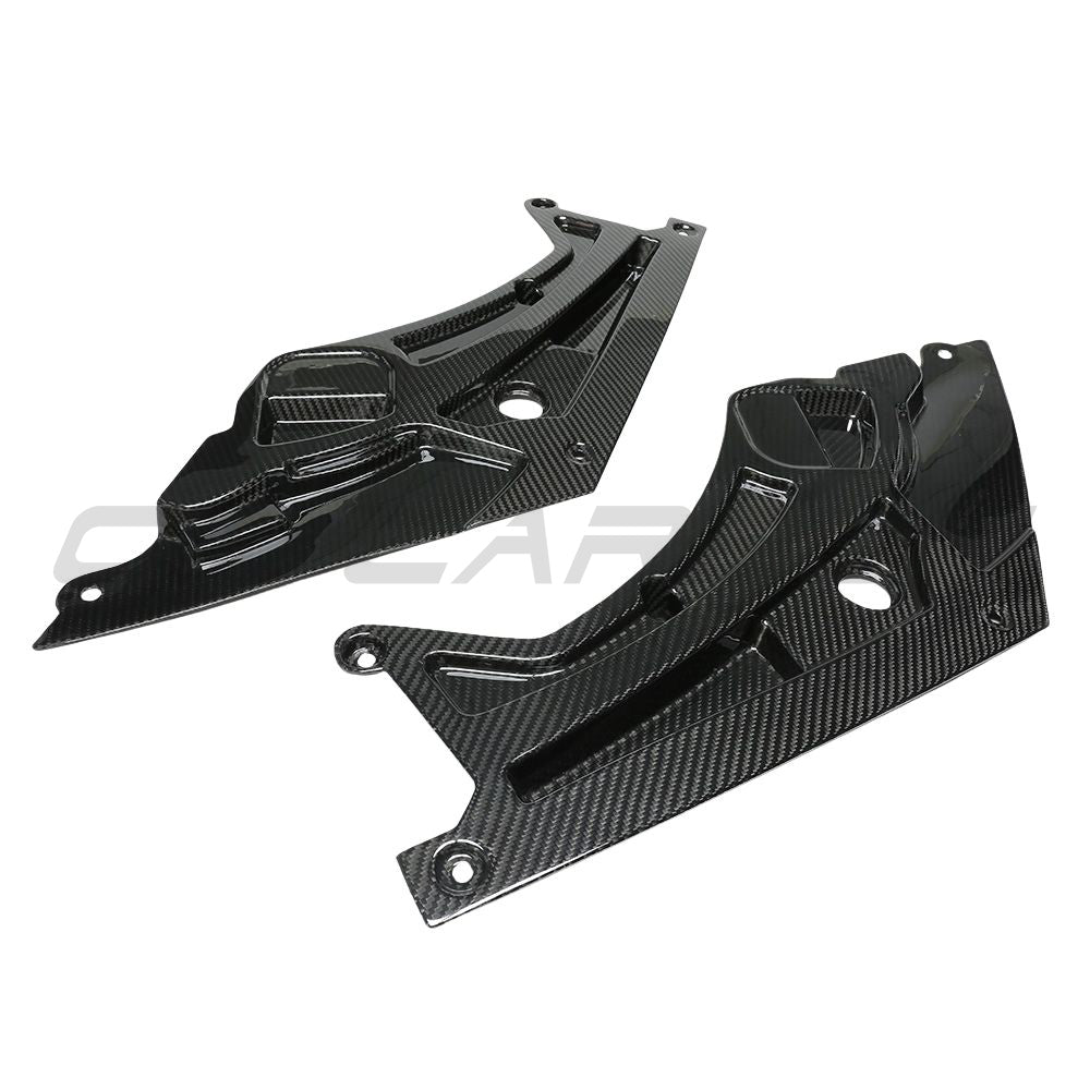 BMW M3 & M4 G80/G81/G82/G83 CARBON FIBRE HEADLIGHT COVER-Accessories-CT CARBON-CT Carbon - High-quality carbon fiber and gloss black aerodynamic parts for premium sports and luxury vehicles.