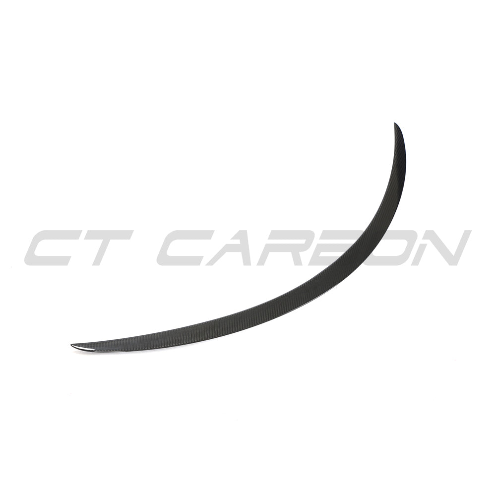 TESLA MODEL S 2013+ CARBON FIBRE SPOILER - V1-Spoiler-CT CARBON-CT Carbon - High-quality carbon fiber and gloss black aerodynamic parts for premium sports and luxury vehicles.