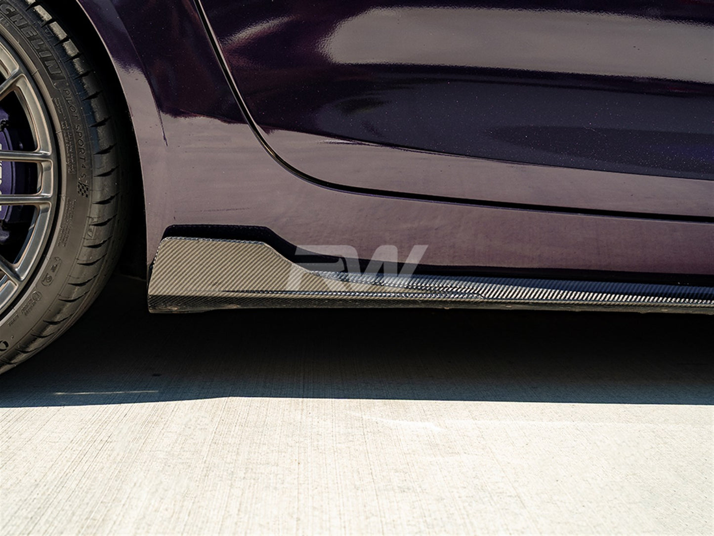 Mercedes C190 GT GTS CF Side Skirt Extensions
