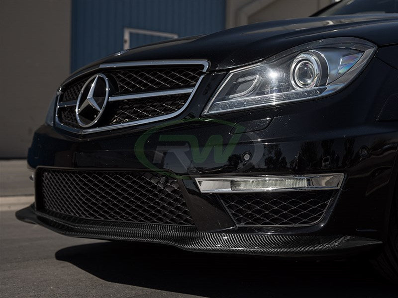 Mercedes C63 Black Series Style Carbon Fiber Front Lip