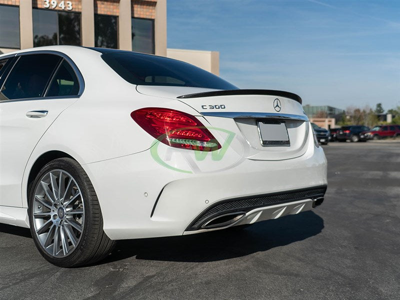 Mercedes C63/C63s AMG Style Carbon Fiber Trunk Spoiler