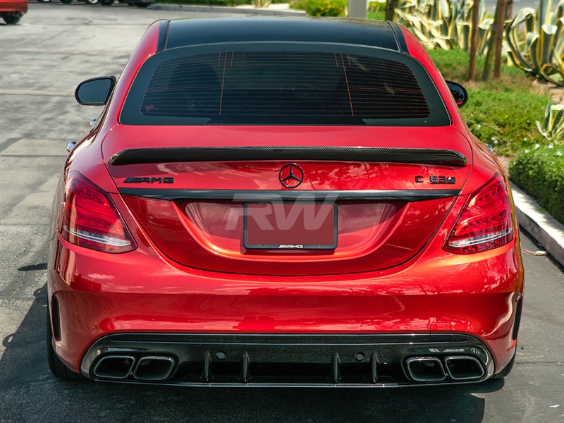 Mercedes C63/C63s AMG Style DTM Carbon Fiber Trunk Spoiler