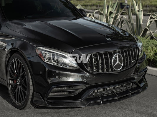 Mercedes C63/C63s AMG BRS Carbon Front Lip