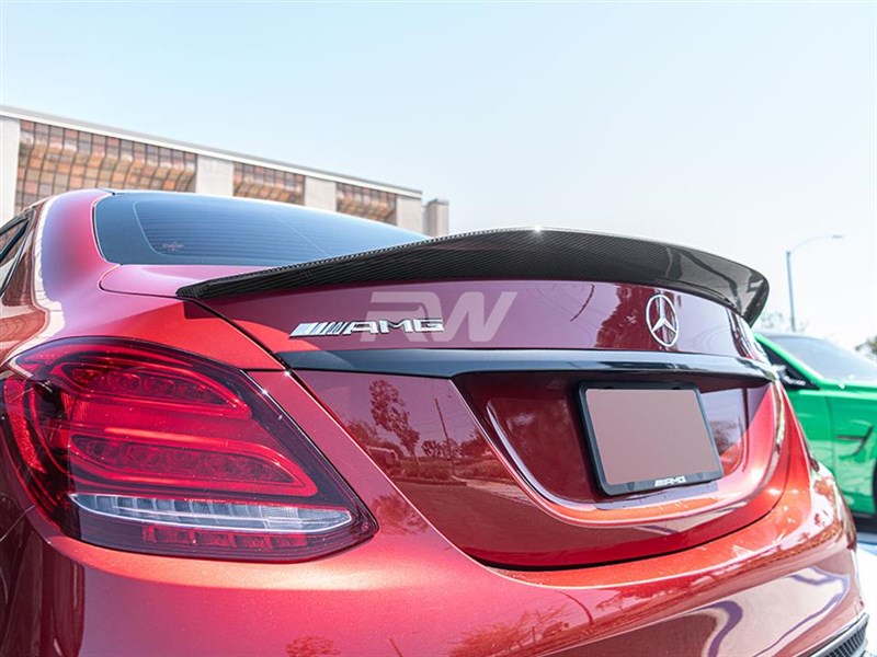 Mercedes C63/C63s AMG Style GTX Carbon Fiber Trunk Spoiler