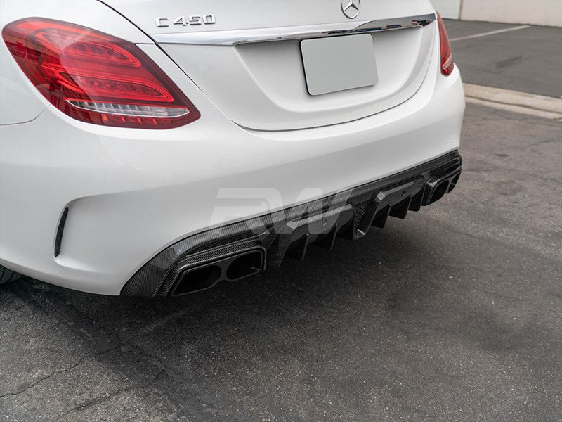 Mercedes C63/C63s AMG BRS Style Carbon Fiber Diffuser