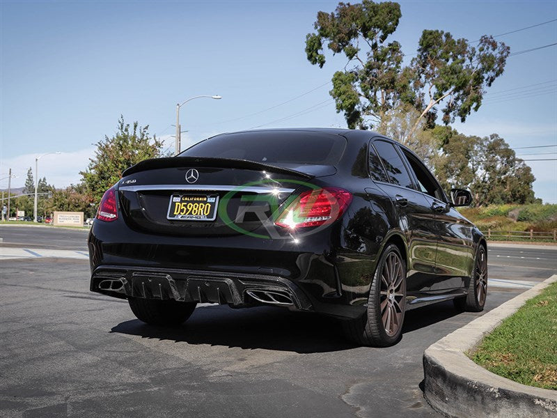 Mercedes C63/C63s AMG BRS Style Carbon Fiber Diffuser