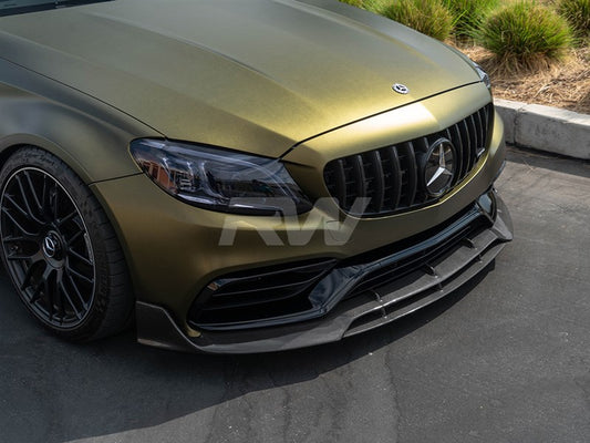 Mercedes C63/C63s AMG Carbon BRS CF Front Lip Spoiler