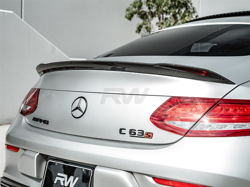Mercedes C63/C63s AMG ED1 V2 Style CF Trunk Spoiler