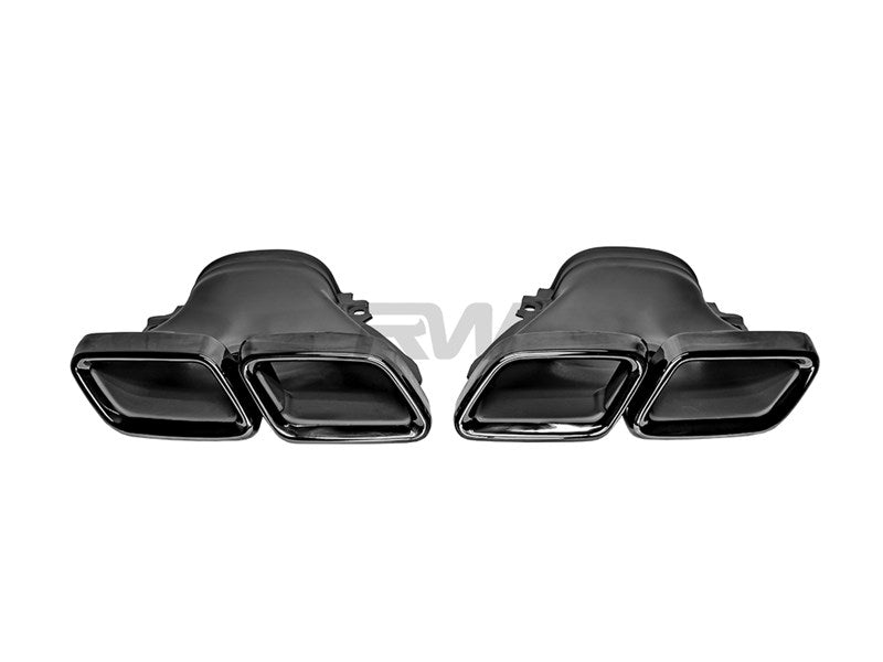 Mercedes W213 E63S 18-20 Black/Chrome Exhaust Tips