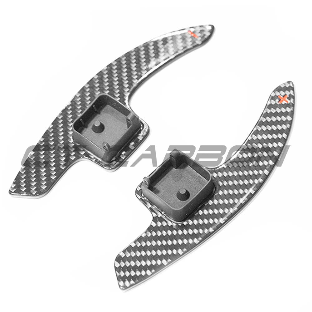 AUDI A3/S3/RS3 8Y RS6 C8 CARBON FIBRE SHIFTER PADDLES - V1-Accessories-CT CARBON-CT Carbon - High-quality carbon fiber and gloss black aerodynamic parts for premium sports and luxury vehicles.