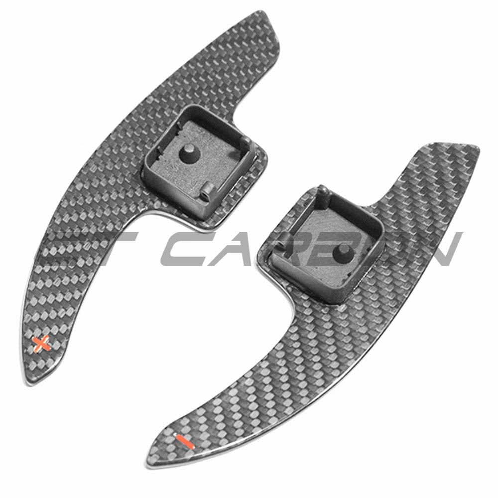AUDI A3/S3/RS3 8Y RS6 C8 CARBON FIBRE SHIFTER PADDLES - V1-Accessories-CT CARBON-CT Carbon - High-quality carbon fiber and gloss black aerodynamic parts for premium sports and luxury vehicles.