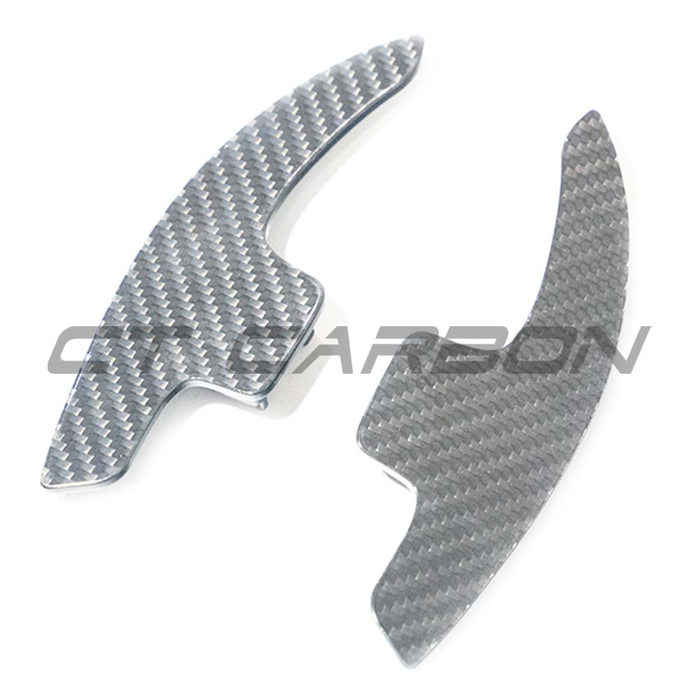 AUDI A3/S3/RS3 8Y RS6 C8 CARBON FIBRE SHIFTER PADDLES - V1-Accessories-CT CARBON-CT Carbon - High-quality carbon fiber and gloss black aerodynamic parts for premium sports and luxury vehicles.