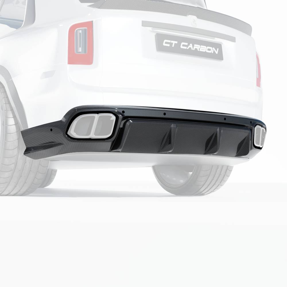 ROLLS ROYCE CULLINAN CARBON FIBRE DIFFUSER AND TIPS - CT DESIGN