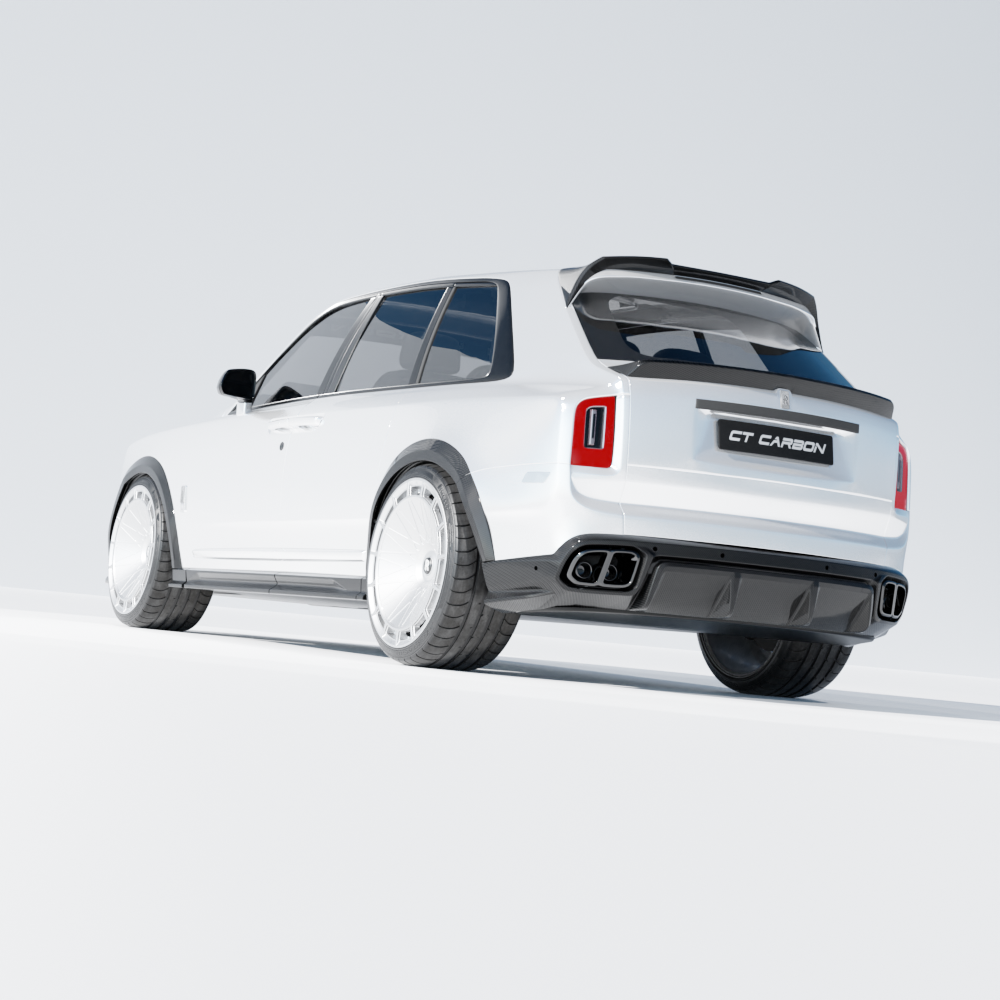 ROLLS ROYCE CULLINAN CARBON FIBRE DIFFUSER AND TIPS - CT DESIGN