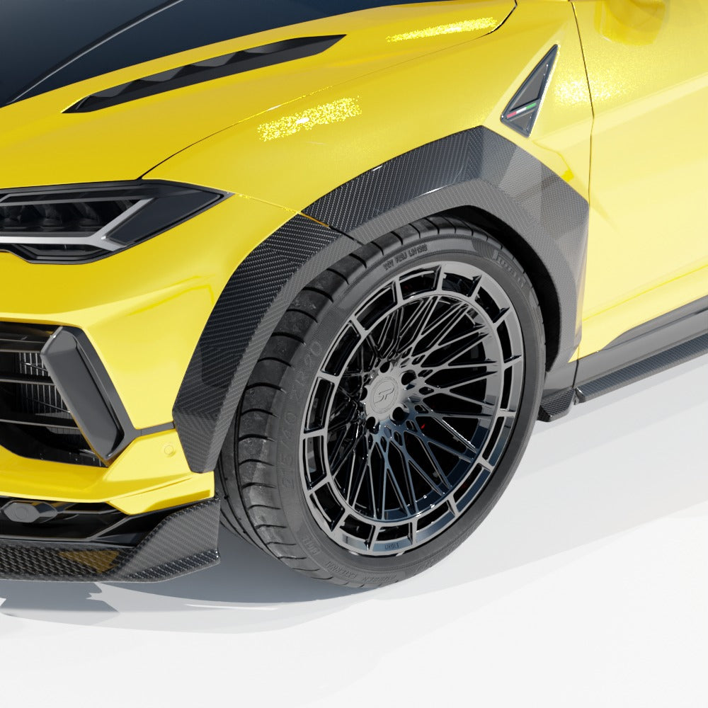 wheel arch of lamborghini urus performante ct design full carbon fibre kit